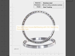 Thin Wall Deep Groove Ball Bearing with CNC Machining Processing Type