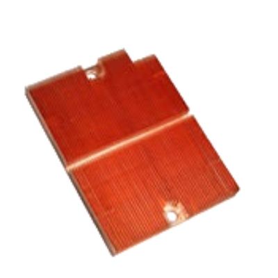 Industrial Anodizing Copper Tube Heat Sink Skived Fin Cold Plate Heat Sink