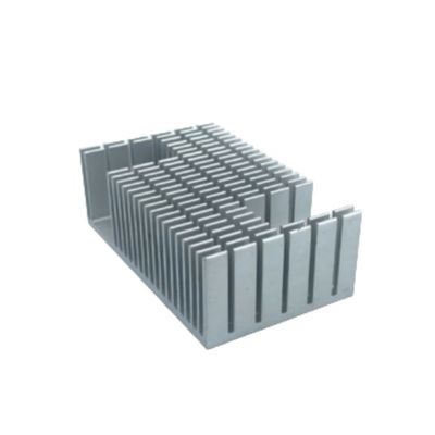 OEM Aluminum Heat Sink Extrusion Silver High Thermal Conductivity