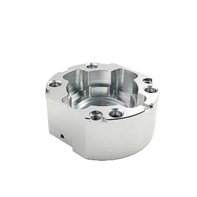 Customized Industrial CNC Parts Housings Silver Metal Turning Machining Parts