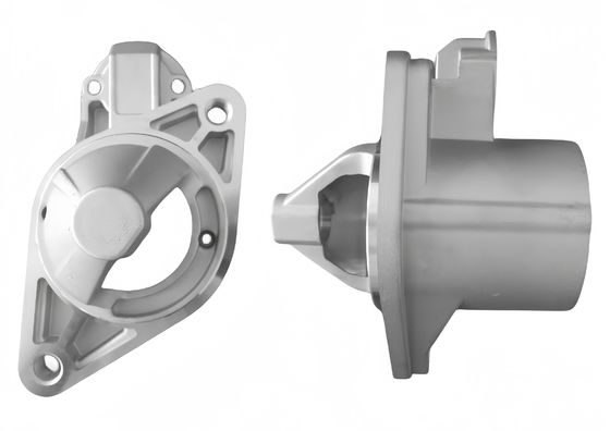 Silver Aluminium Die Casting Housing Process Powder Coating Lightweight