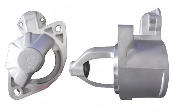 Silver Aluminium Die Casting Housing Process Powder Coating Lightweight