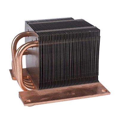 Anodized Copper Heat Pipe Heatsink Skived Fin Heat Dissipation
