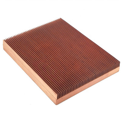 Industrial Skived Fin Heat Sink Manufacturing High Thermal Conductivity CE