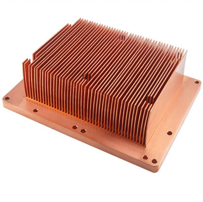 Industrial Skived Fin Heat Sink Manufacturing High Thermal Conductivity CE
