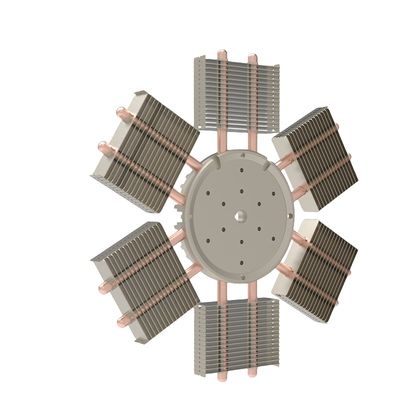 CNC Skived Fin Heat Sink Process Skiving Copper Pipe Heat Sink