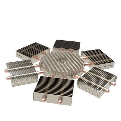 CNC Skived Fin Heat Sink Process Skiving Copper Pipe Heat Sink