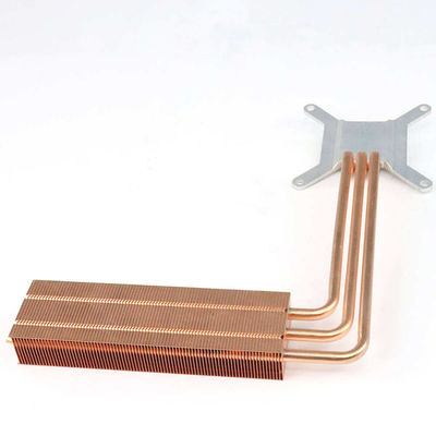 Customized Skived Fin Heat Sink Heat Transfer Copper Screw Mount