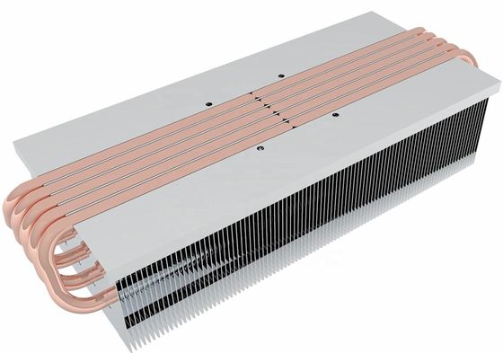 Customized Skived Fin Heat Sink Heat Transfer Copper Screw Mount