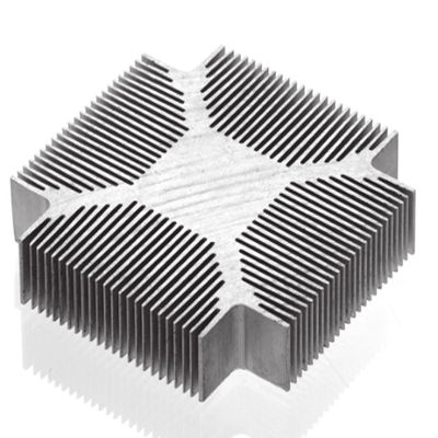 Versatile Aluminum Extrusion Heat Sink Aesthetic Customized Silver Heat Sink