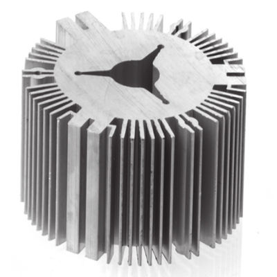 Versatile Aluminum Extrusion Heat Sink Aesthetic Customized Silver Heat Sink