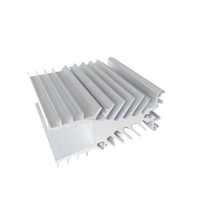 Customized Aluminum Extrusion Heat Sink Silver Heat Dissipation Aluminum