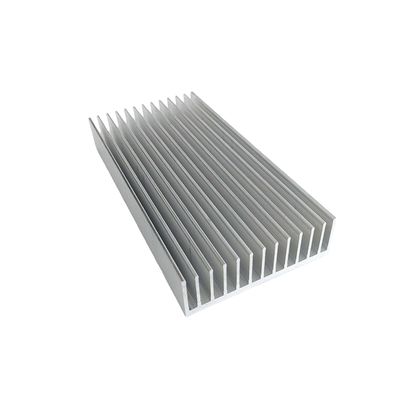 Customized Aluminum Extrusion Heat Sink Silver Heat Dissipation Aluminum