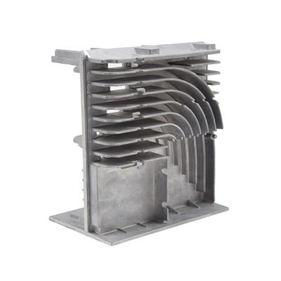 Silver Die Cast Aluminum Heat Sink Compact Electronic Heat Sink