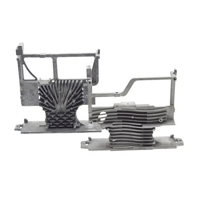 Silver Die Cast Aluminum Heat Sink Compact Electronic Heat Sink