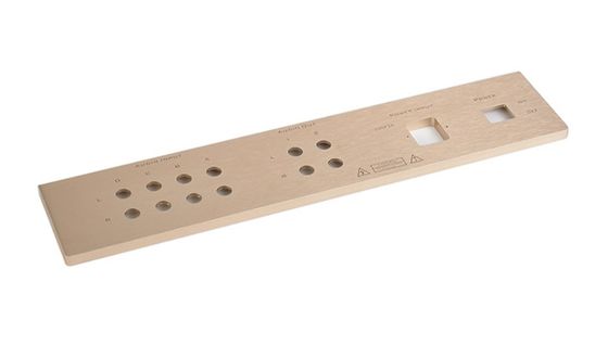 Anodizing Aluminum Front Panel Rectangular Impact Resistance