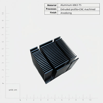 Customized Lightweight Aluminum Heat Sink 6000 Series With Long Lasting Durability Easy Installation