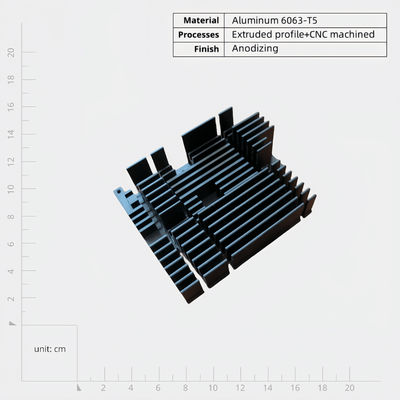Customizable Aluminum Extrusion Heat Sink For Improved Heat Dissipation