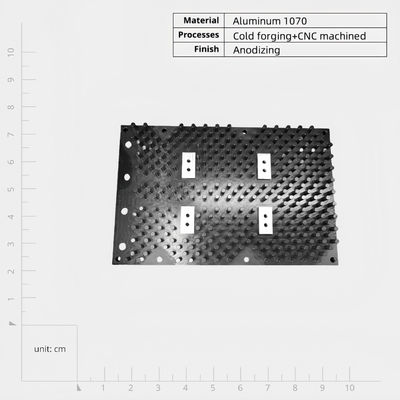 Customizable Aluminum Cold Forging Heat Sink For Improved Heat Dissipation