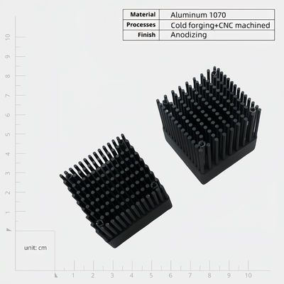 Customized Lightweight Aluminum Cold Forging Heat Sink With Strong Corrosion Resistance And Thermal Conductivity