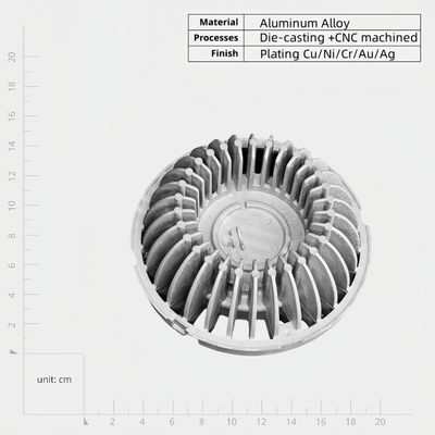 Silbergussgehäuse aus Aluminium für elektronische und Kommunikationsgeräte