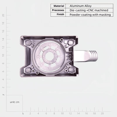 Silver Die Casting Housing With Durable And Powder Coating Surface For Electronic Products