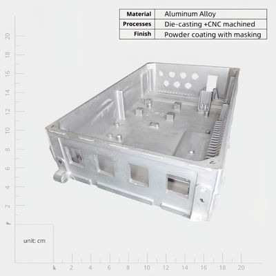 Silver Aluminium Die Casting Housing Versatile Design for Strong Corrosion Resistance