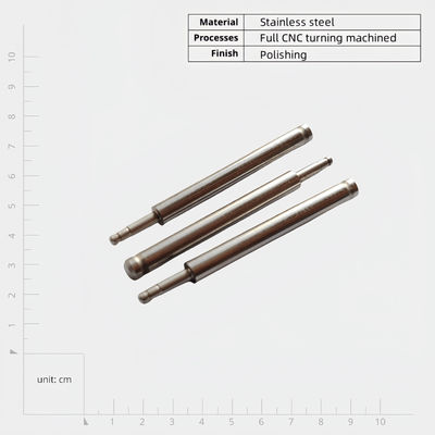 Polished Stainless Steel Pins Precision Machined Parts With Intricate Details