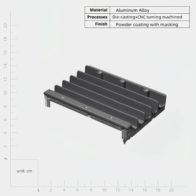 Lightweight Aluminium Die Casting Housing Powder Coated/Plated with Strong Corrosion Resistance