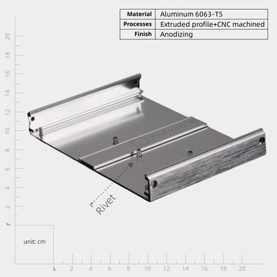 Lightweight Durability Cnc Milled Aluminum Parts Front Panel For Electronics