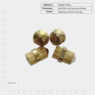 OEM Custom Non-Standard Copper Screw Plugs Nut CNC Turning Lathe Precision Machining Parts Service