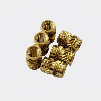 Injection Molded Knurled Nut Screw With Embedded Copper Heat Set Copper Inlays And Inserts For M2 M3 M4 M5 M6 M8 Nuts