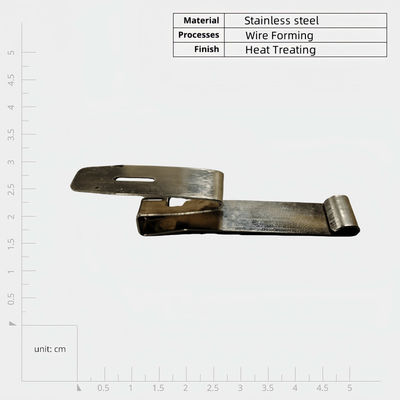 Copper Brass Stainles Steel Small Metal Flat Spring Clips Customized Precision Sheet Metal