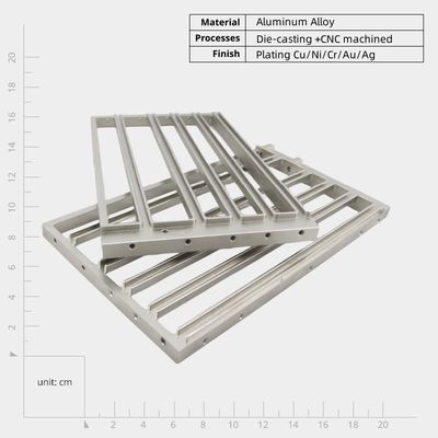 Custom ADC12/A380 Aluminum Die Casting Part Plating Nickel with ±0.05mm Tolerance