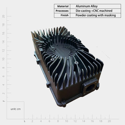 Custom Processing Aluminum Alloy Radiator Housing Parts High-Pressure Casting For Heat Dissipation