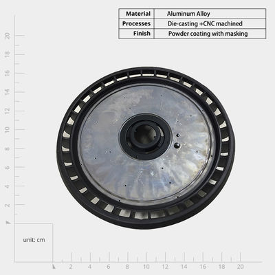 Lightweight Aluminum Alloy Die Casting Heatsink Customized Lighting Components  OEM ODM