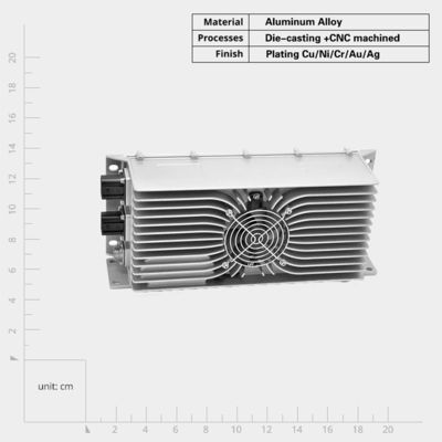 High Durability Aluminum Alloy Die Cast Heat Sink for Electronic Devices in Industrial Applications