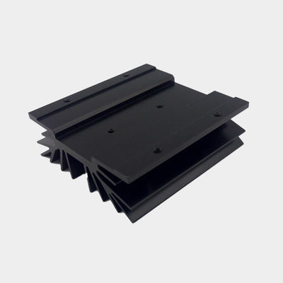 6000 Series Grade Aluminum Extrusion Heat Sink , Black Anodizing Aluminum Radiator