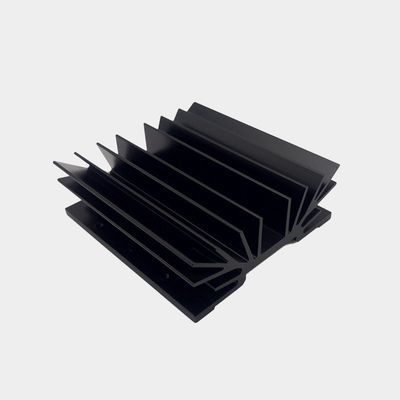 6000 Series Grade Aluminum Extrusion Heat Sink , Black Anodizing Aluminum Radiator