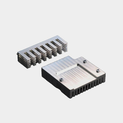 Anodized Aluminum Heat Sinks with Straight Fin Customized Prototype Machining Services