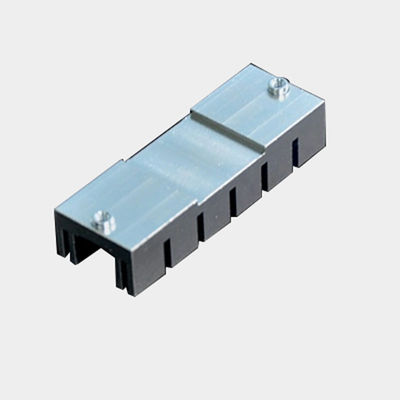 Anodized Aluminum Heat Sinks with Straight Fin Customized Prototype Machining Services