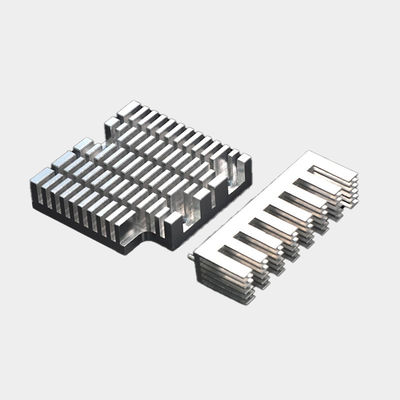 Anodized Aluminum Heat Sinks with Straight Fin Customized Prototype Machining Services