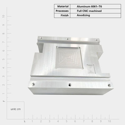 Customized CNC Machining Parts CNC Machined Aluminum Cooling Fins  5mm Fin Height 2mm Fin Pitch