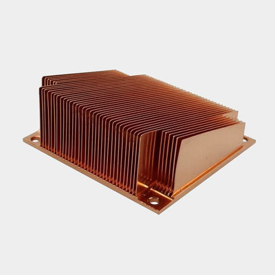 Customized Skived Fin Copper Heat Sink for Electronic Components