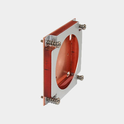 Customized Copper Skived Fin Heat Sink Finned Heatsink Screw Mounting For AMD Intel GPU/CPU