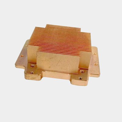 Pure Copper Skived Fin Heat Sink Thermal Conductivity Fin Heat Sink For Electronic Devices