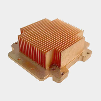 Pure Copper Skived Fin Heat Sink Thermal Conductivity Fin Heat Sink For Electronic Devices