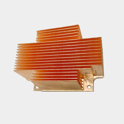 Pure Copper Skived Fin Heat Sink Thermal Conductivity Fin Heat Sink For Electronic Devices