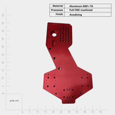 Customized Anodized Aluminum CNC Machined Electrical Mounting Plate with High Durability