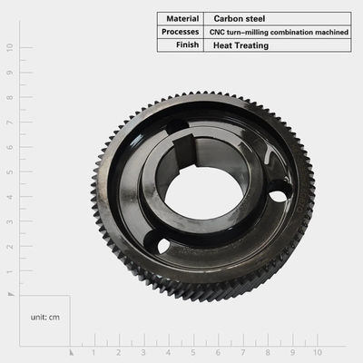 Custom Steel Gear Pinion Transmission Spur Helical Gear for Processing Machines CNC Milling Machine